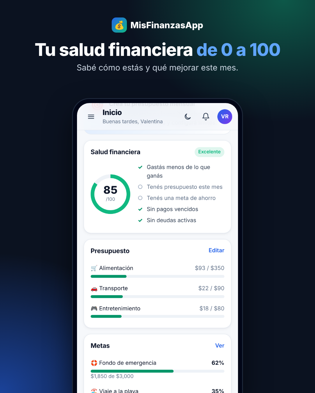 Post — Salud financiera 0 a 100