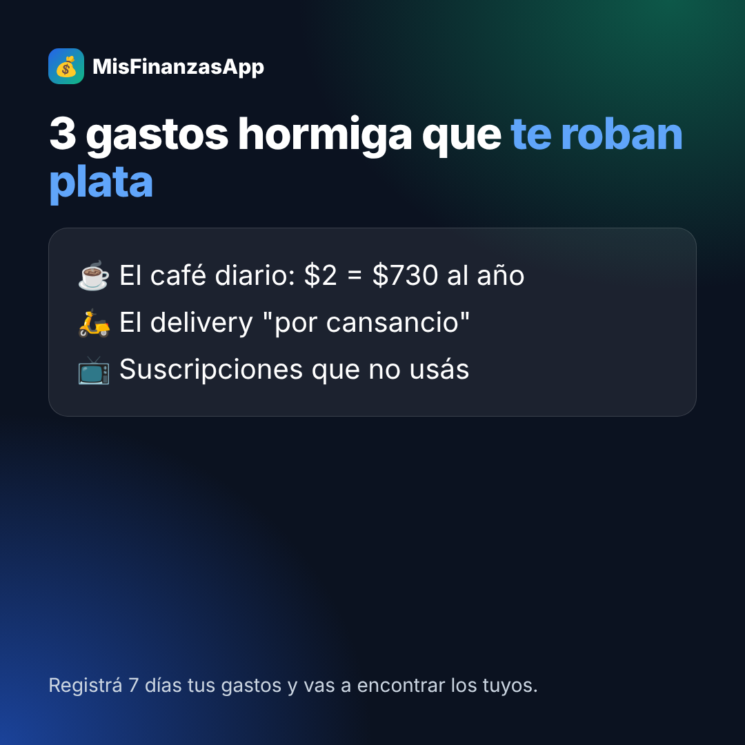 Tip — Gastos hormiga